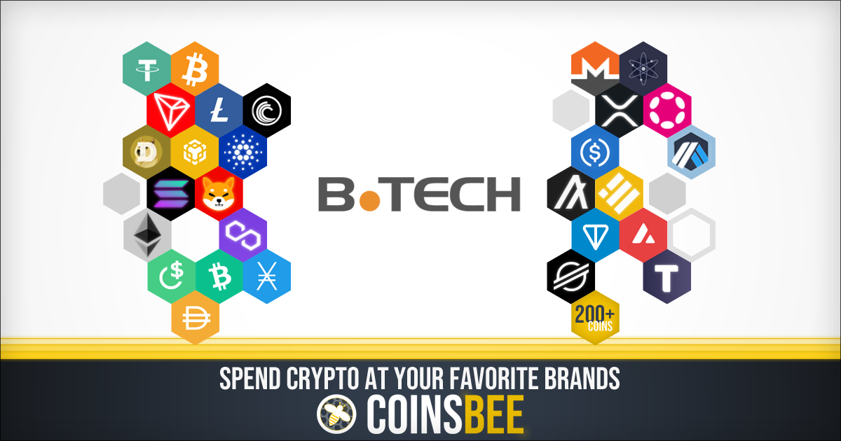 Buy B-tech Gift Cards with Crypto - Coinsbee