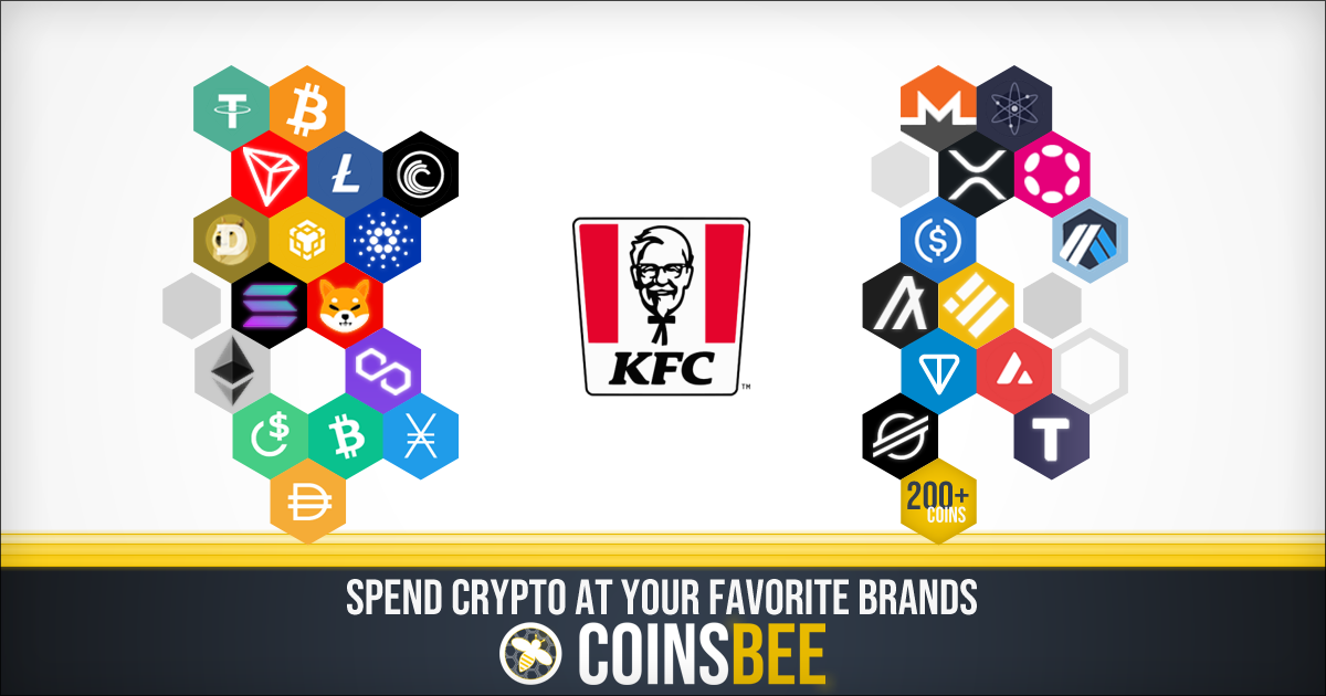 KFC Geschenkkarten mit Krypto kaufen – Coinsbee
