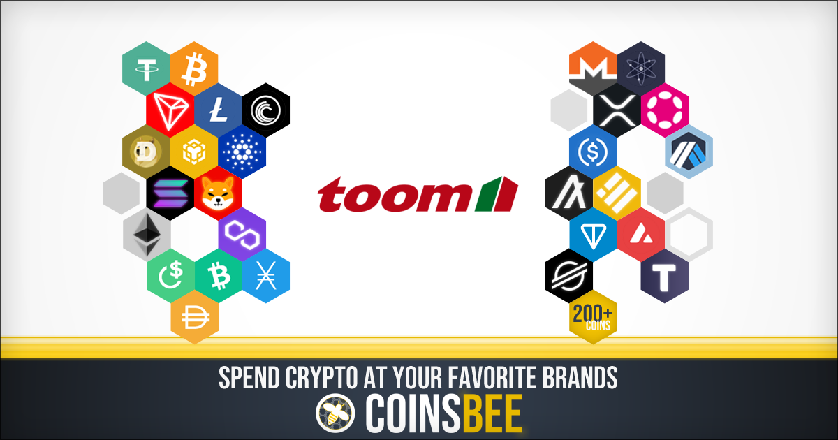 Coinsbee Buy toom Gift Cards with Crypto - Coinsbee