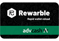 Compra tarjetas regalo de AdvCash by Rewarble con Crypto