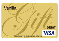 Comprar cartões-presente da Vanilla Gift com criptomoedas