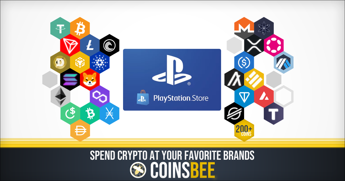 Покупайте Подарочные Карты PlayStation с Криптовалютой - Coinsbee